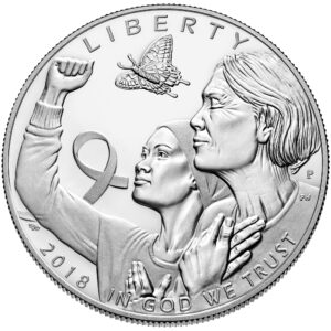 2018-P $1 Breast Cancer Awareness Silver Commem - Proof
