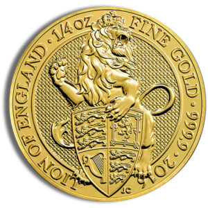 2016 1/4 oz Great Britain Queen's Beast Gold Coin - Lion