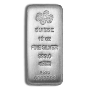 10 oz Silver Bar - PAMP (Cast)