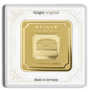 100 gram Gold Bar - Geiger (In Assay)