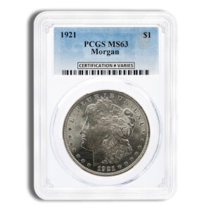 1921 Morgan Dollar - PCGS MS63