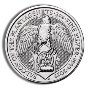 2019 2 oz Silver Great Britain Queen's Beasts - Falcon