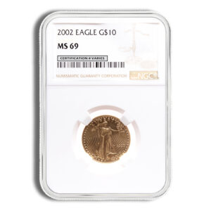 2002 1/4 oz Gold Eagle $10 NGC MS69