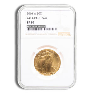 2016-W 1/2 oz Gold Walking Liberty Centennial Coin NGC SP70
