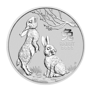 2023 1 oz Australia Silver Lunar Rabbit BU - Series III