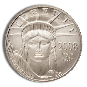 2008-W 1/2 oz Burnished Platinum Eagle $50 (Cap Only)