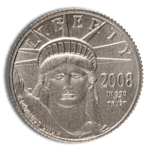 2008-W 1/10 oz Burnished Platinum Eagle $10 (Cap Only)