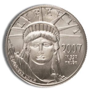 2007-W 1/2 oz Burnished Platinum Eagle $50 (Cap Only)
