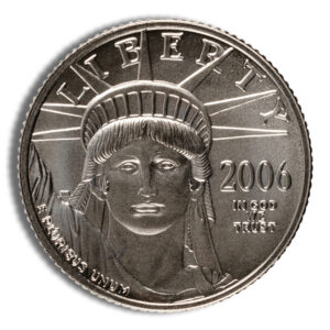 2006-W 1/10 oz Burnished Platinum Eagle $10 (Cap Only)