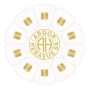 10 x 1 gram Argor Heraeus "Goldseed" Gold Multi-Bar